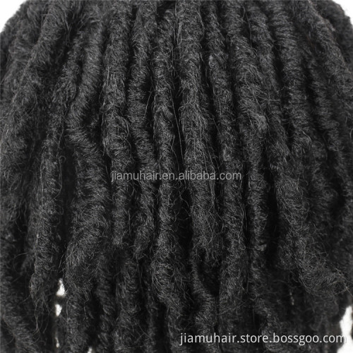 Short Soft Black Synthetic Lace Front Wigs Faux locs Dreadlock Dreads Braiding Crochet Hair Lace Wig African